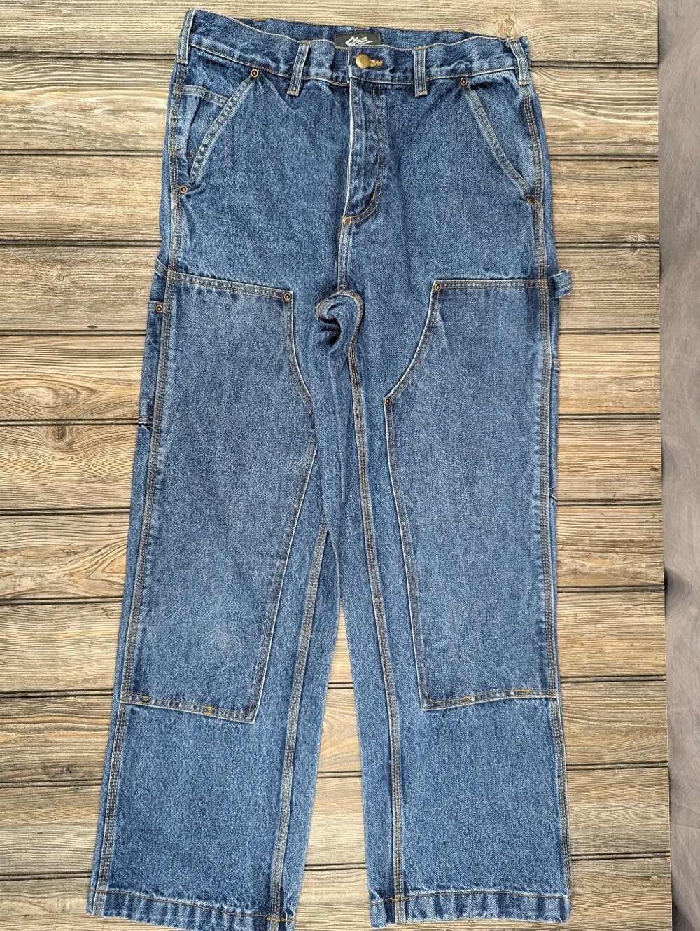 CSE Vintage Double Knee Carpenter Jeans Workwear Utility Pants 30x30